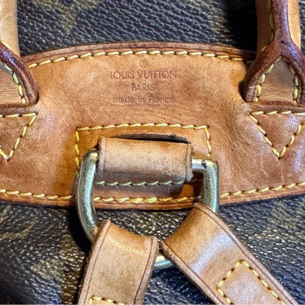 Vintage Louis Vuitton Monogram Mini Montsouris Brown Canvas and Leather Backpack - Picture 10 of 15